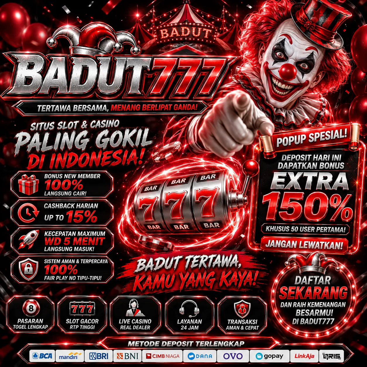 BADUT777Banner